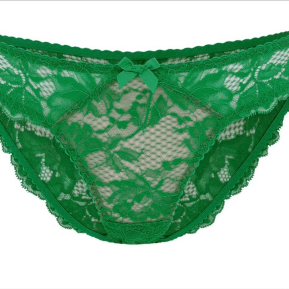 NWT Agent Provocateur Green Panty Panties Knickers AP2 Size 4 B002